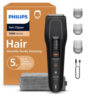 Philips Cortapelos Inal&aacute;mbrico Philips Hc5733/15 Negro 16 Alturas De Corte Dualcut Turbo