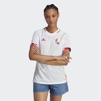 adidas adidas Performance Womens Belgium 22 Away Jersey - White - Size X-Large