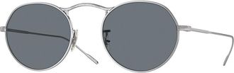 Oliver Peoples OV1220S M-4 30TH 5036R8 Mens Sunglasses Silver Size 49