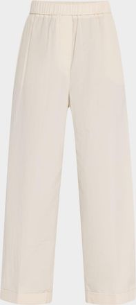 PESERICO Cropped Straight-Leg Pants
