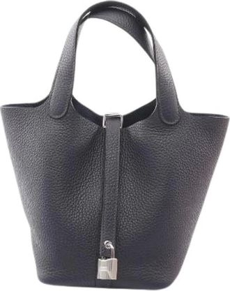 Herm&egrave;s Pre-owned Picotin Lock PM Taurillon Clemence Handbag - Pre-owned - Mujer - Azul - ONE SIZE