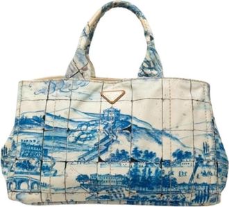 Prada Pre-owned Satchel - Dames - Vintage Shopper - Blauw - ONE Size - Vintage