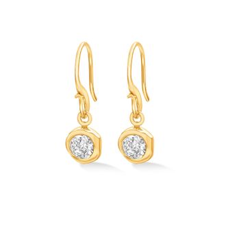 Dower & Hall 5mm White Topaz Dewdrop Earrings