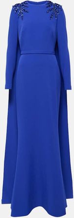 SAFiYAA Ginevra embellished caped gown