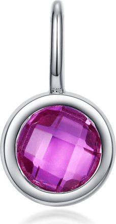 Lafonn Simulated Birthstone Pendant in Pink Tourmaline at Nordstrom Rack