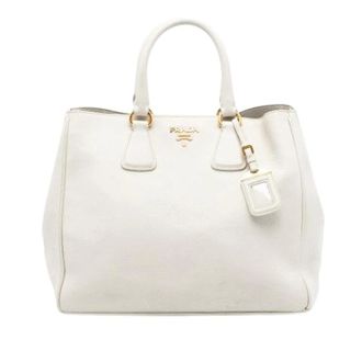 Prada Pre-owned Handbags, female, White, Size: ONE SIZE Pre-owned Vintage Satchel