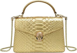 Tiffany & Fred Embossed Leather Satchel