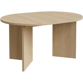 Selsey Selsey Ovo - Tavolo da pranzo rotondo allungabile, 110-190 x 110 cm, Effetto rovere Lindberg