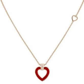 Fred Perry Pretty Woman Medium Model Heart Pendat Necklace