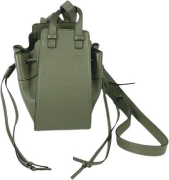 Loewe Pre-owned Shoulder Bag - Dames - Vintage Schoudertas - Groen - ONE Size - Leer - Vintage