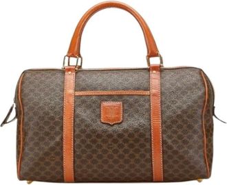 Celine Pre-owned Weekend Bags, female, Brown, Size: ONE SIZE Pre-owned Plastic celine-bags