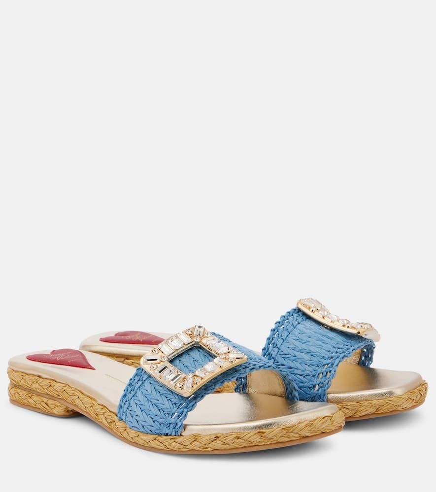 Roger Vivier Slidy Viv Raffia Sandals from $852.00 - on Stylight