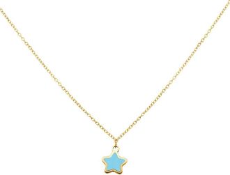 Italian Gold, Inc 14K Turquoise Star Pendant