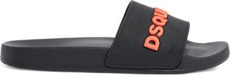 Dsquared2 Open Toe Slip-On Sandals With Raised Logo Lettering