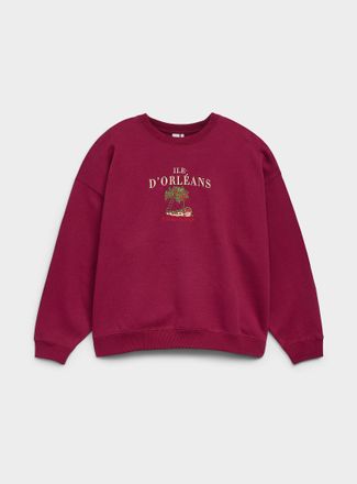 Twik Womens Oversized destination fleece sweatshirt