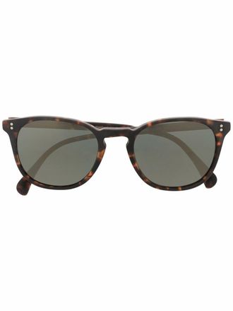 Oliver Peoples Occhiali da sole tondi Finley Vintage - Marrone
