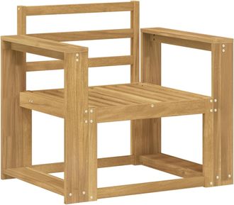 vidaXL Conjunto De Sof&aacute;s De Exterior Madera De Acacia S&oacute;lida Blanco Vidaxl