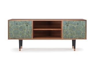 StoryZ Mueble de TV azul-verde 2 puertas L 170 cm