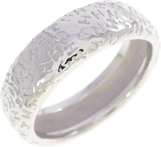 Herm&egrave;s White Gold (18K) Band Ring (Pre-Owned)