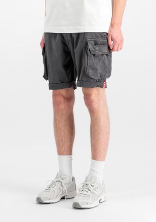 Alpha Industries Shorts ALPHA INDUSTRIES Crew Short, Herren, Gr. 29, Normalgr&ouml;ssen, grau (vintage grau), Obermaterial: 98% Baumwolle, 2% Elastan; Futter: 100% Baumwoll
