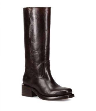 Frye Womens Campus Heeled Boots In Bourbon