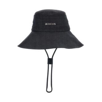 Jacquemus De-N&icirc;mes Denim Bucket Hat - unisex - Accessoires - Blauw - Maat: 58 CM Denim