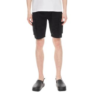Alpha Industries Uomo, Pantaloncini, Nero, L, new