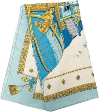 Herm&egrave;s Pre-owned Silk Scarf Vue Du Carrosse De Galere La Reale - Dames - Vintage Accessoires - Veelkleurig - ONE Size - Vintage