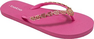 Bebe Lion Charm Thong Flip Flop in Fuchsia at Nordstrom Rack, Size 10