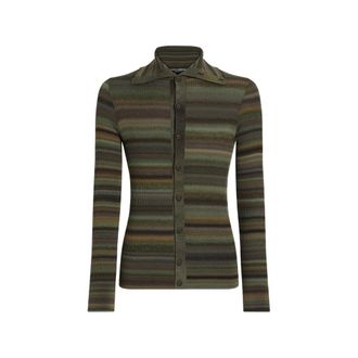 Dolce & Gabbana Ribbed Wool Cardigan
