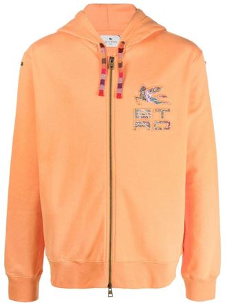 Etro Hoodie met rits - Oranje
