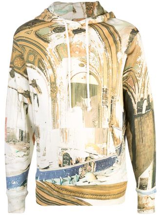 424 Hoodie met vervaagde print - Veelkleurig