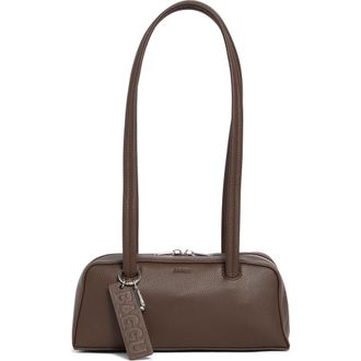 Baggu Small Recycled Leather Bowler Shoulder Bag in Brown at Nordstrom Rack