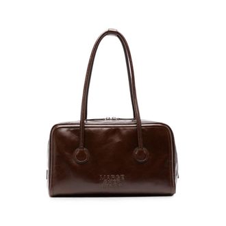 Margesherwood Logo-embossed Leather Shoulder Bag