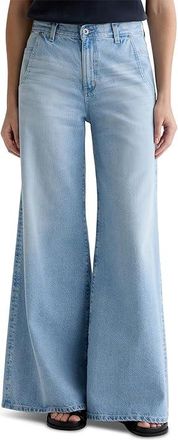 AG - Adriano Goldschmied Posey Mid-Rise Super Wide Leg in Allusion Womens Jeans Allusion : 28 32, Cotton/Denim/Synthetic