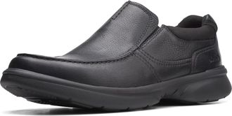 Clarks Mens Bradley Free Loafer, Black Tumbled Leather, 10.5 UK