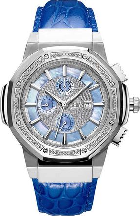 JBW Saxon 10 Year Quartz Crystal Mens Watch JB-6101L-10B