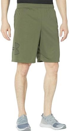 Under Armour UA Tech Graphic Shorts Mens Shorts Marine Olive Drab Green/Black : LG, Polyester