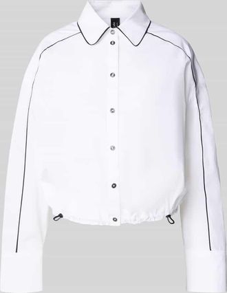 Marc Cain Hemdbluse mit Knopfleiste in Weiss, Größe 38