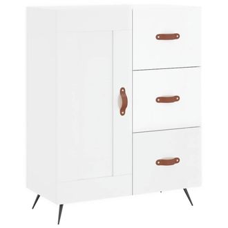 Berkfield Home Sideboard High Gloss White 69.5x34x90 cm Engineered Wood