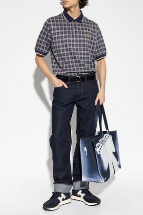 Burberry Polo Pelham, Mens, Navy Blue