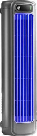 OEM Aire Acondicionado Port&aacute;til Silencioso Con 3 Velocidades, Ventilador De Torre Sin Aspas (gris Oscuro), Recargable. Incluye Dos Ganchos