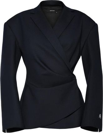 Anouki Gedrapeerde blazer - Blauw