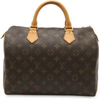 Louis Vuitton Pre-owned Monogram Speedy 30 Handbag M41526 - Dames - Vintage Handtas - Bruin - ONE Size - Vintage