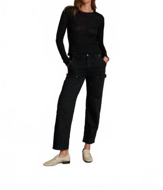 perfectwhitetee Inna French Jersey Tee In True Black