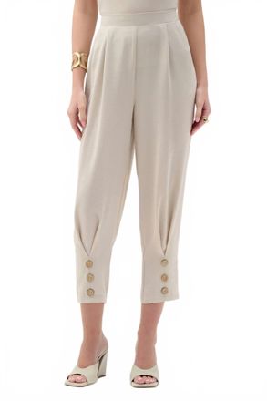 Joseph Ribkoff Gauze Pull-On Barrel Pants In Moonstone