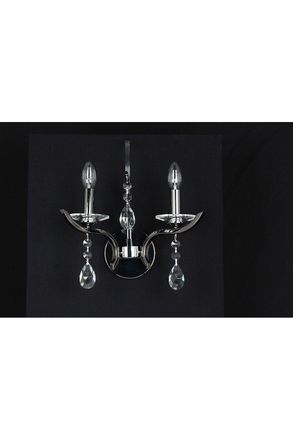 Netlighting Turin Gunmetal Wall Candle Wall Lamp in Black
