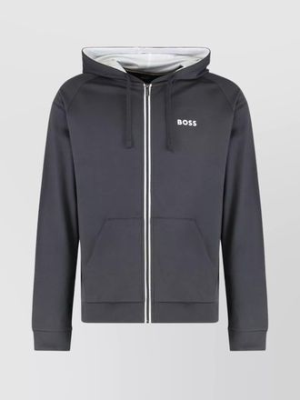 HUGO BOSS cotton regular-fit zip-up hoodie