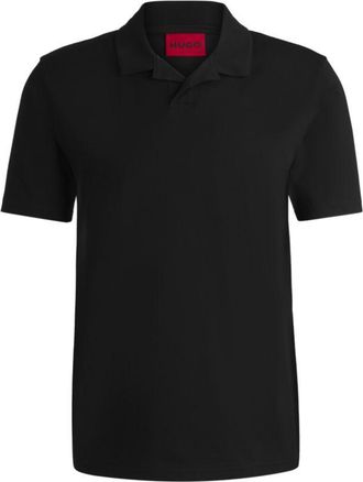 HUGO BOSS Slim-fit stretch-cotton polo shirt with Johnny collar