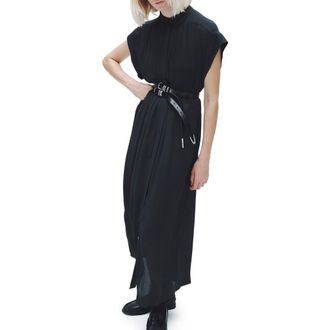 Rag & Bone Robin Pleated Maxi Shirtdress in Black at Nordstrom Rack, Size Xx-Small